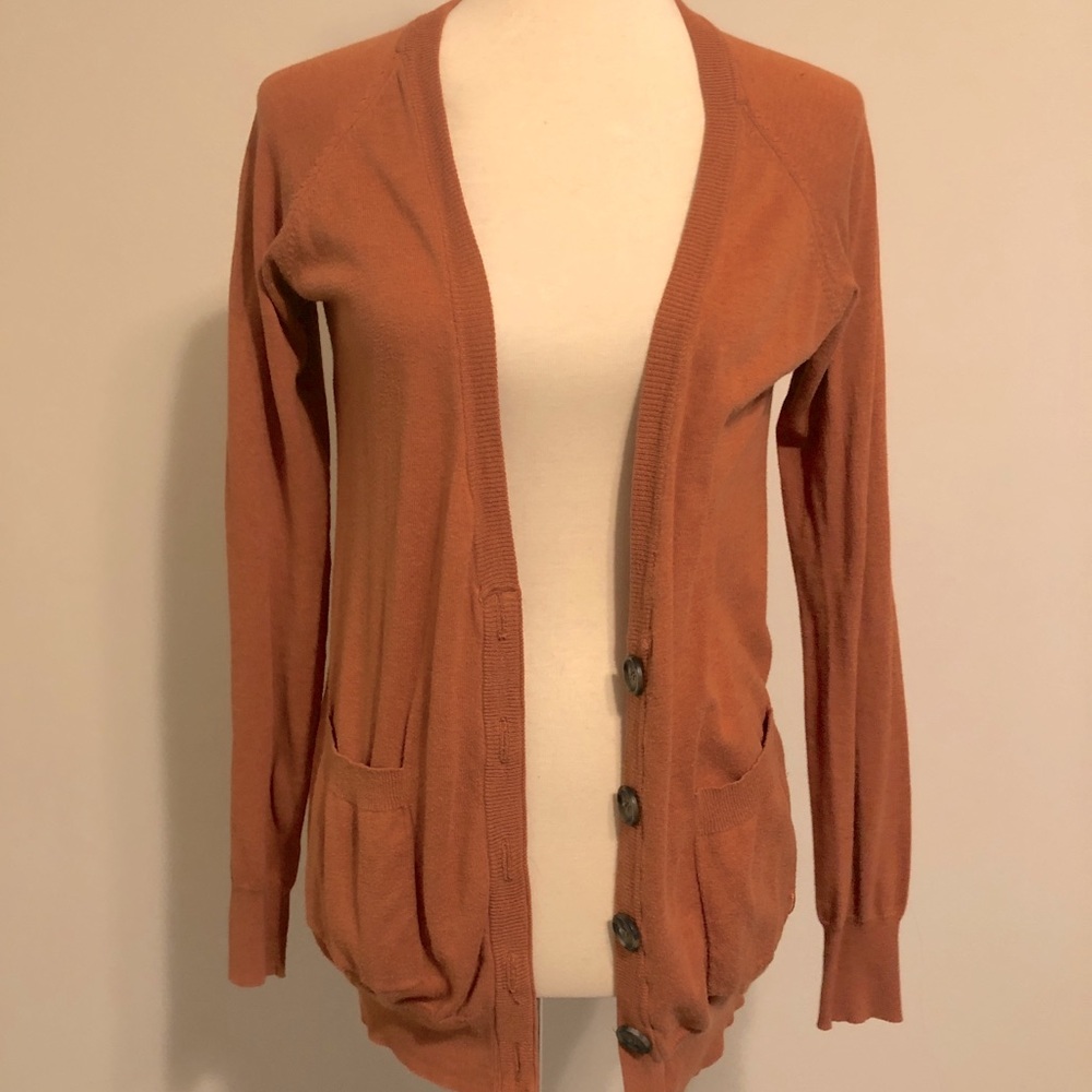 Orange Hurley Cardigan